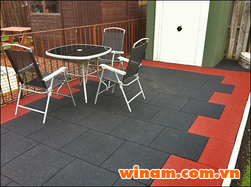 Gạch Cao Su cho sân vườn của bạn